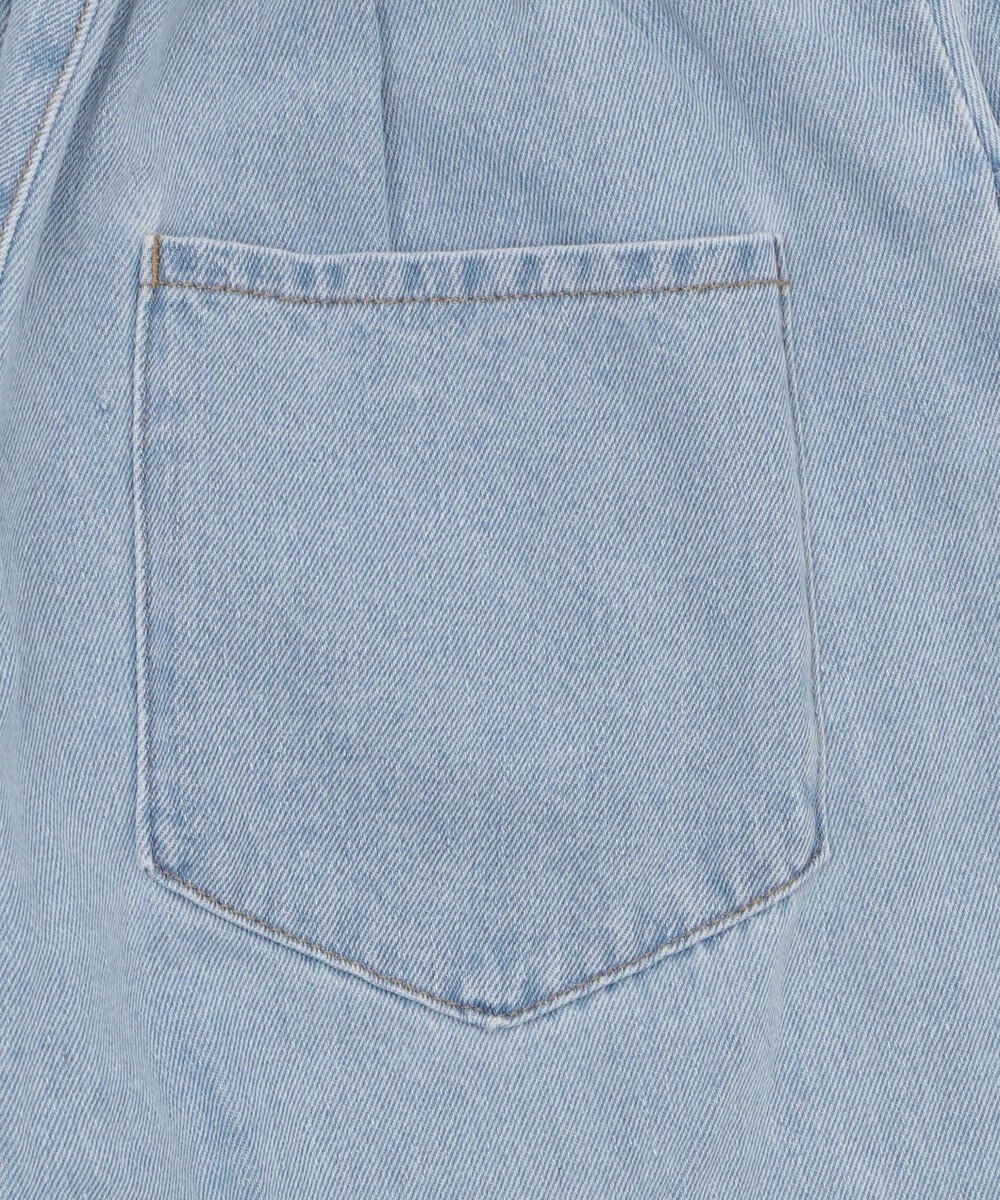 WEGO 【ウエストゴム/楽ちん】サマーデニムサイドリボンパンツ 