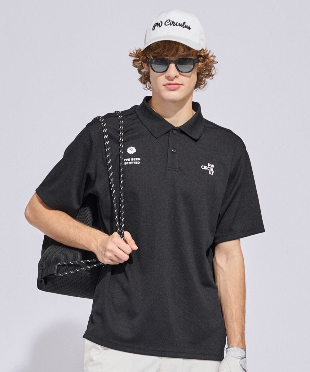 PW CIRCULUS 【MEN】ミニワッフル鹿の子ポロ ゴルフ 