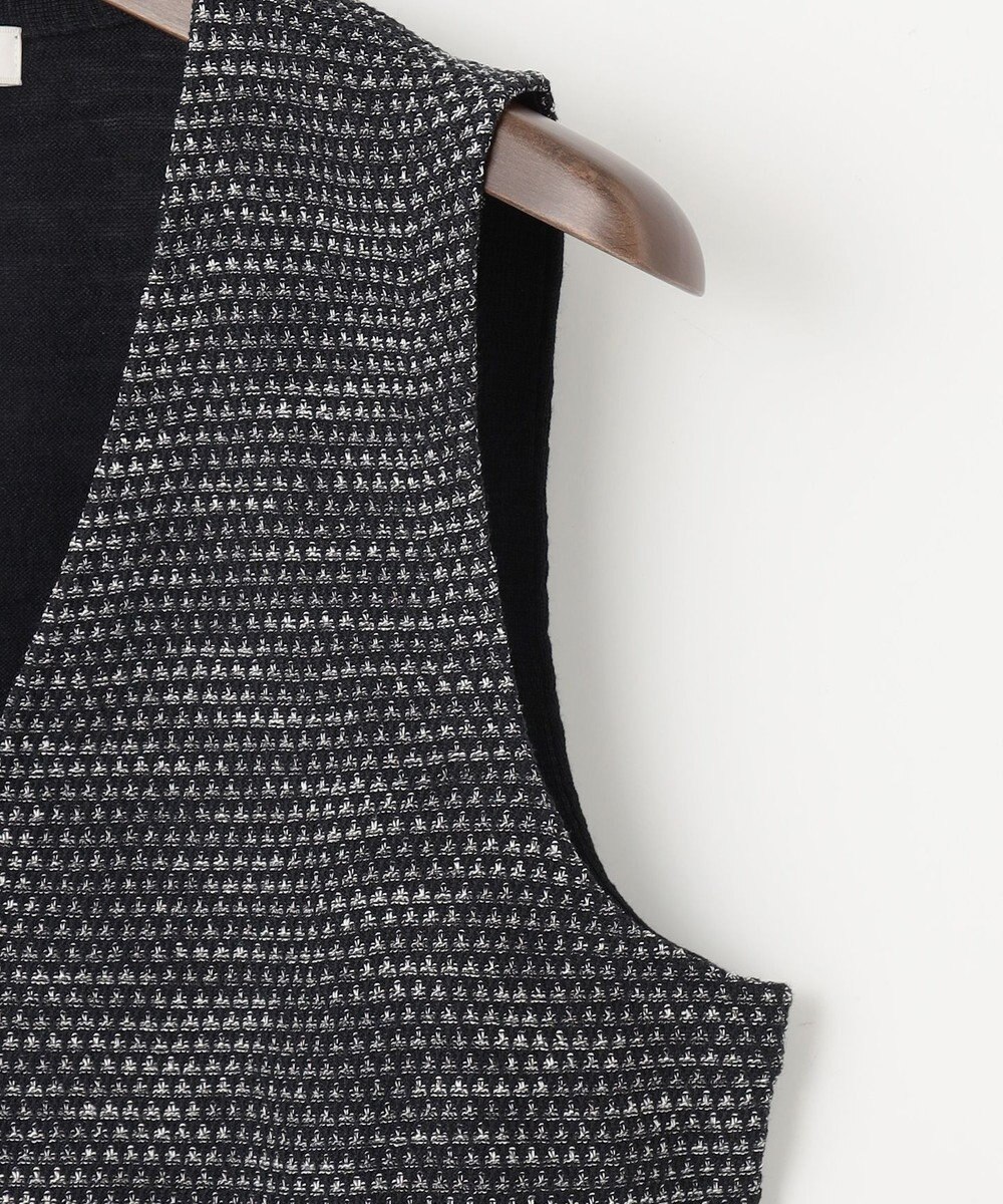 JOSEPH ABBOUD 【イタリア糸使用/清涼感/軽い/洗える】スラブギマニットベスト 