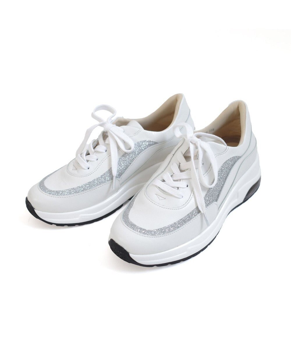 Pointer 日本製 本革厚底スニーカー 