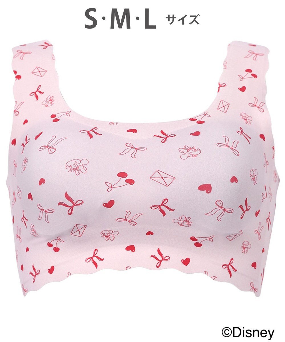 WACOAL ノンワイヤーブラ [GOCOCi][ワコール] Disneyコレクション 伸びのよい素材を使用 立体的なバストシルエット ゴコチ ハーフトップ ブラトップ レディース CGG537 /ワコール 