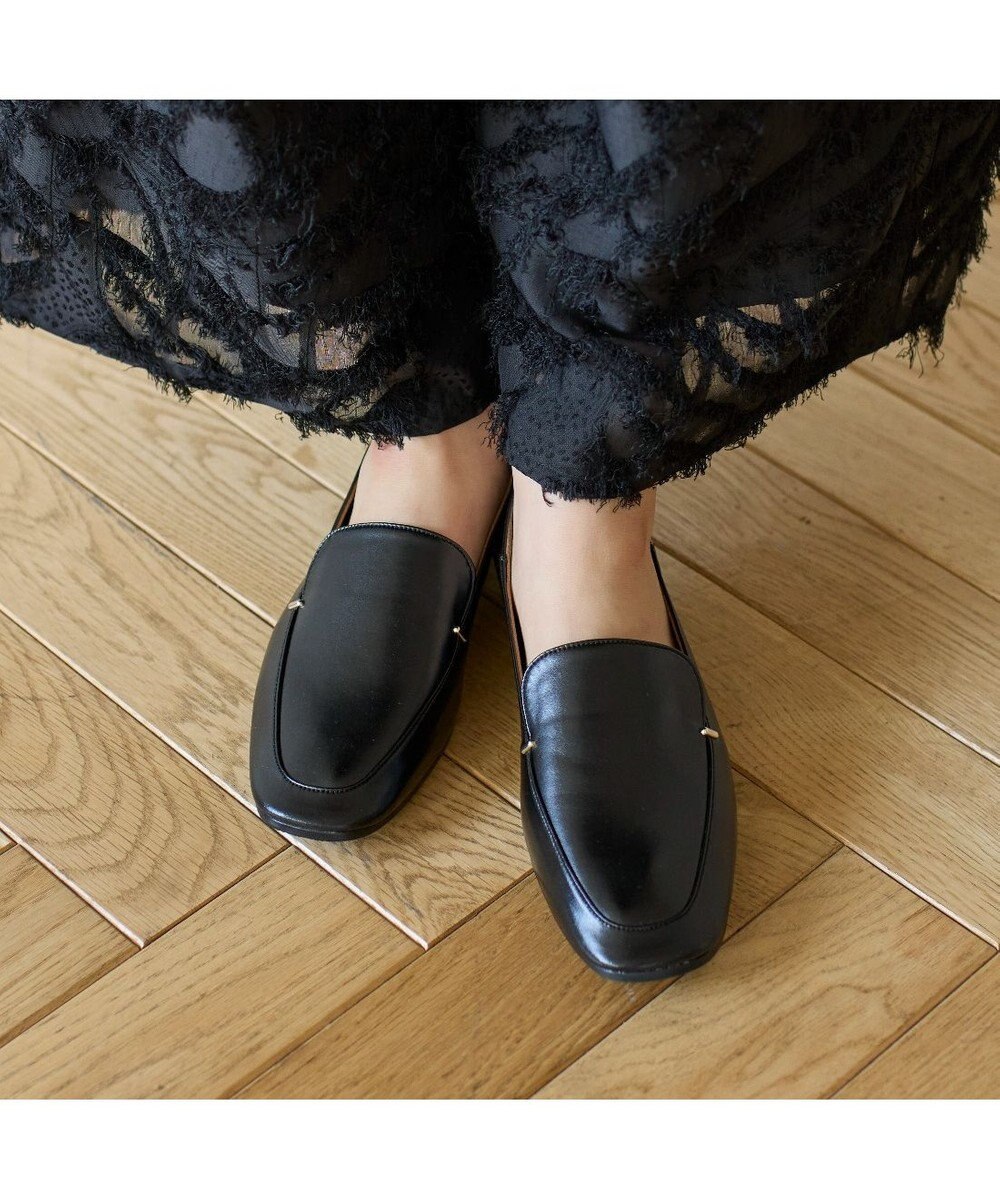 MODE ET JACOMO <carino>スクエアトゥフラットシューズ 