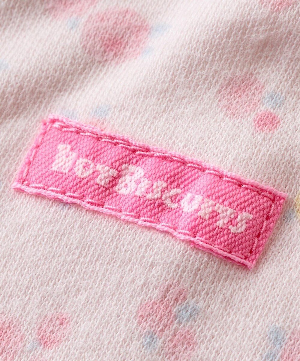 MIKI HOUSE HOT BISCUITS 【50-60㎝】 スムース素材 総柄ツーウェイオール 