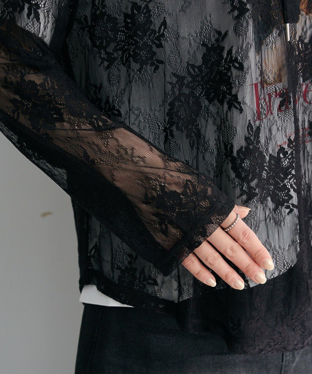 Green Parks ・ＳＵＧＡＲ　ＳＰＯＯＮ　シアーレースフーディー 