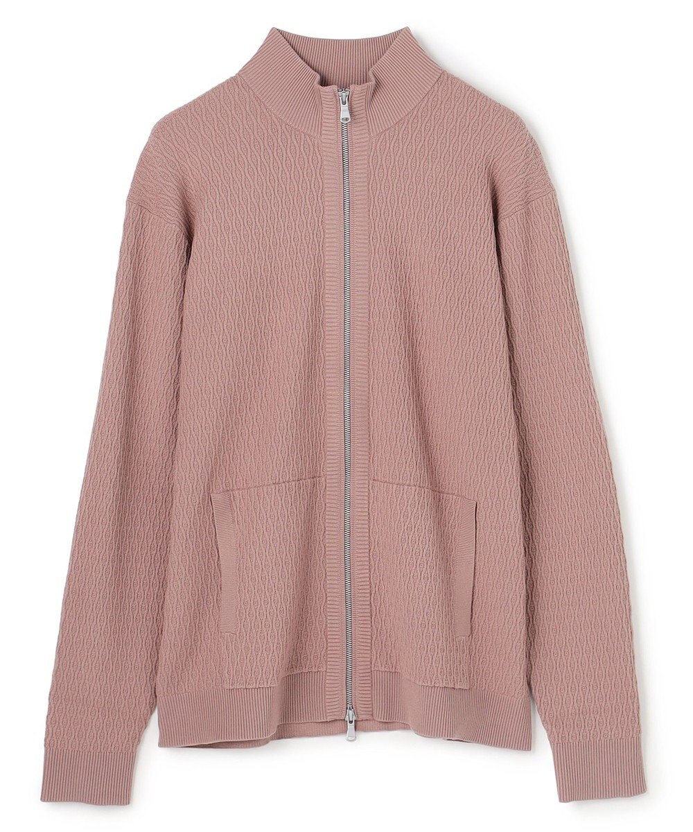 JOSEPH HOMME 【新柄】 ヴィスコースリンクス　ハイネックジップアップカーディガン 