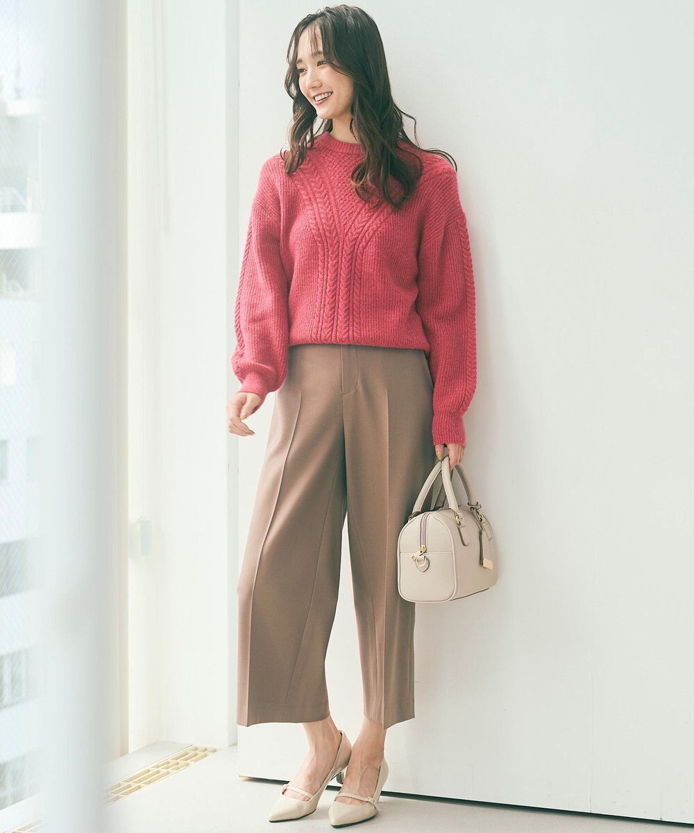 ANY SIS 【保温効果/ストレッチ】シリーズ累計13万枚突破！ビューティサーモ ワイドパンツ 