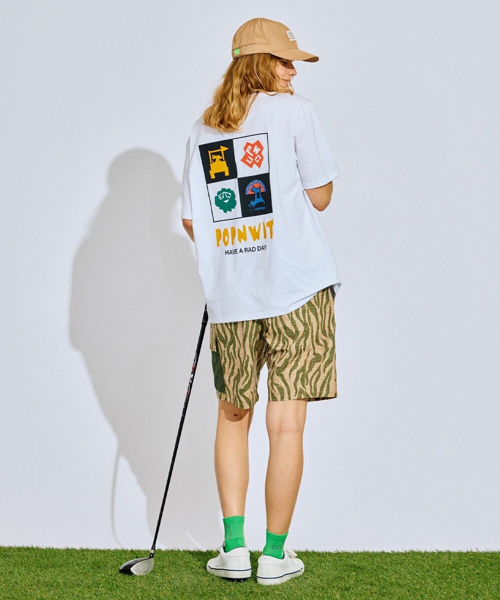 PW CIRCULUS 【吸水速乾 / UV遮蔽率99% UVカット / ストレッチ】【MEN】アニマルグラフィックモックT ゴルフ 