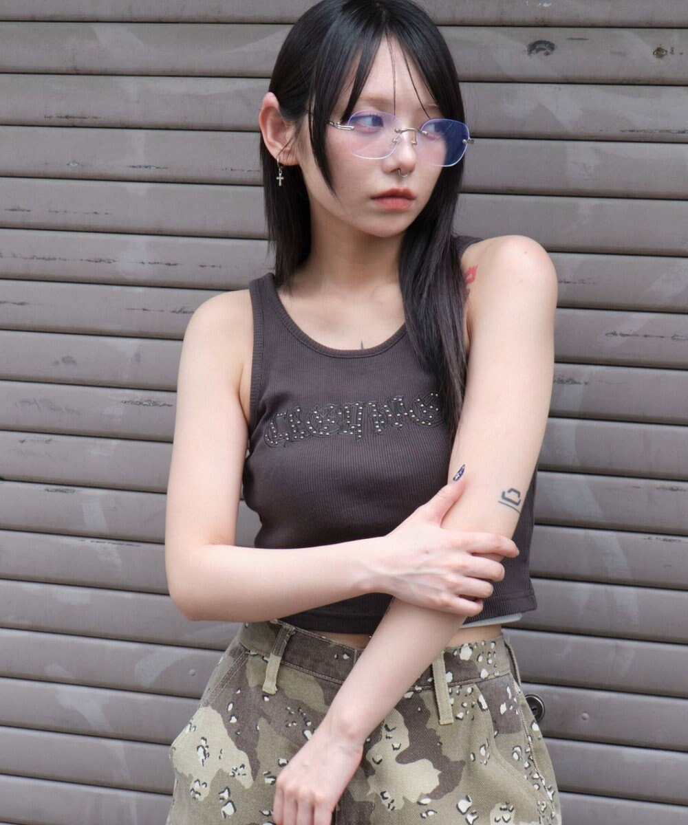 WEGO スタッズグラフィックタンク 