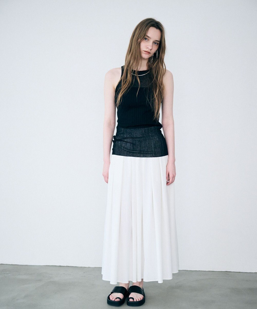 uncrave ランダムリブシアーニット タンクトップ 