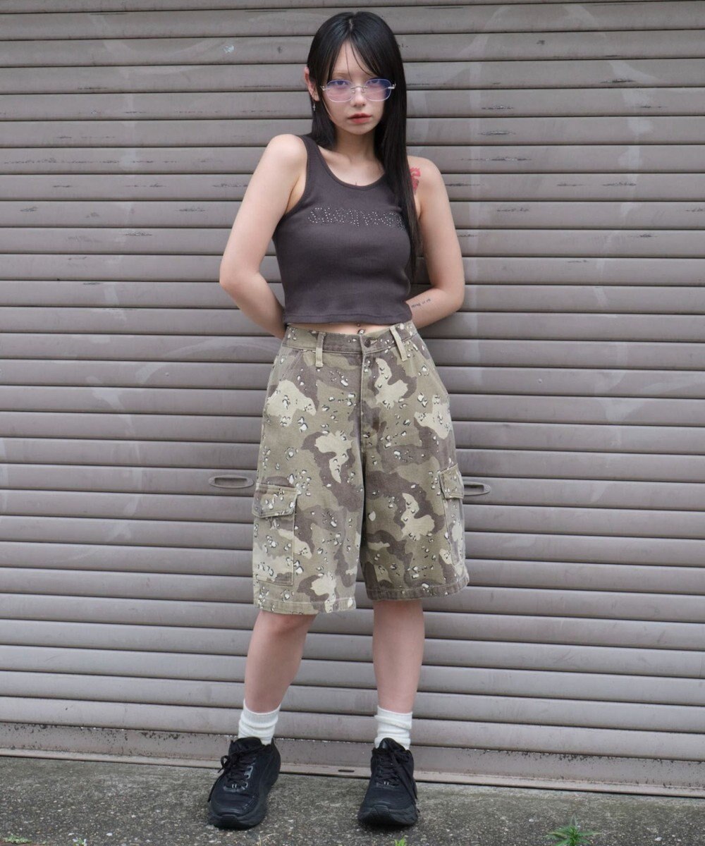 WEGO スタッズグラフィックタンク 