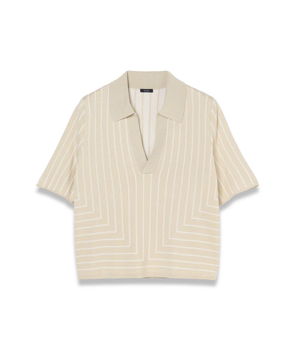 JOSEPH 【洗える】ジオメトリックジャガード　ニットトップス 