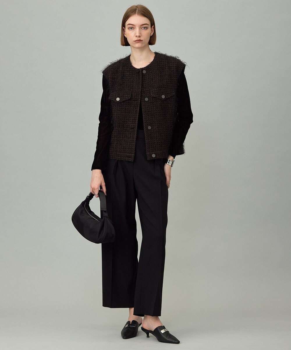 ICB L 【洗える】フロッキーベロア プルオーバー 