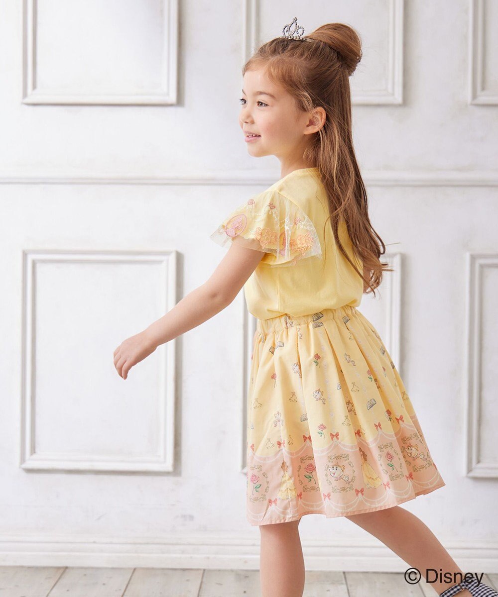 ANY KIDS 【ディズニープリンセス】袖 刺繍 Tシャツ 