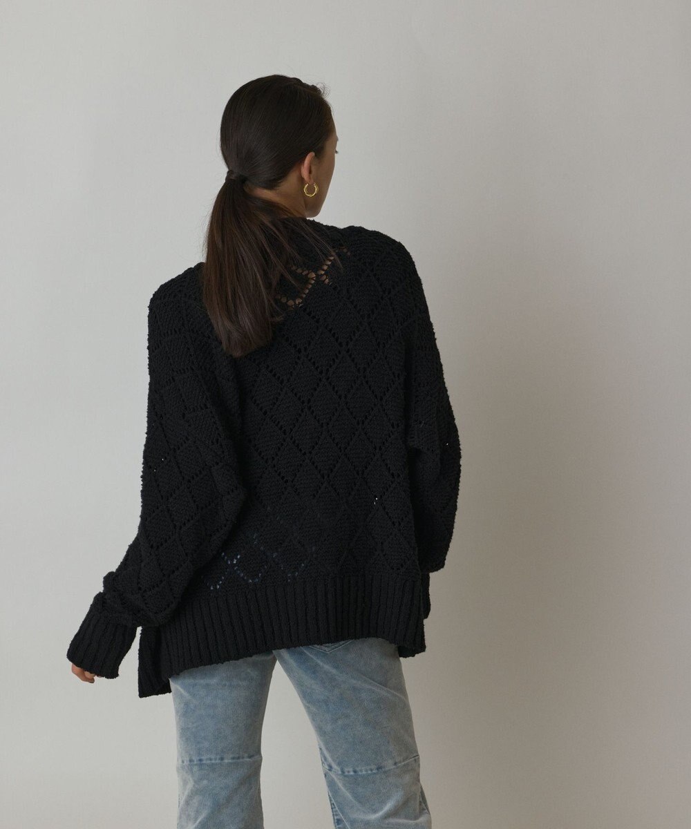 GRACE CONTINENTAL オーバーニットカーディガン 