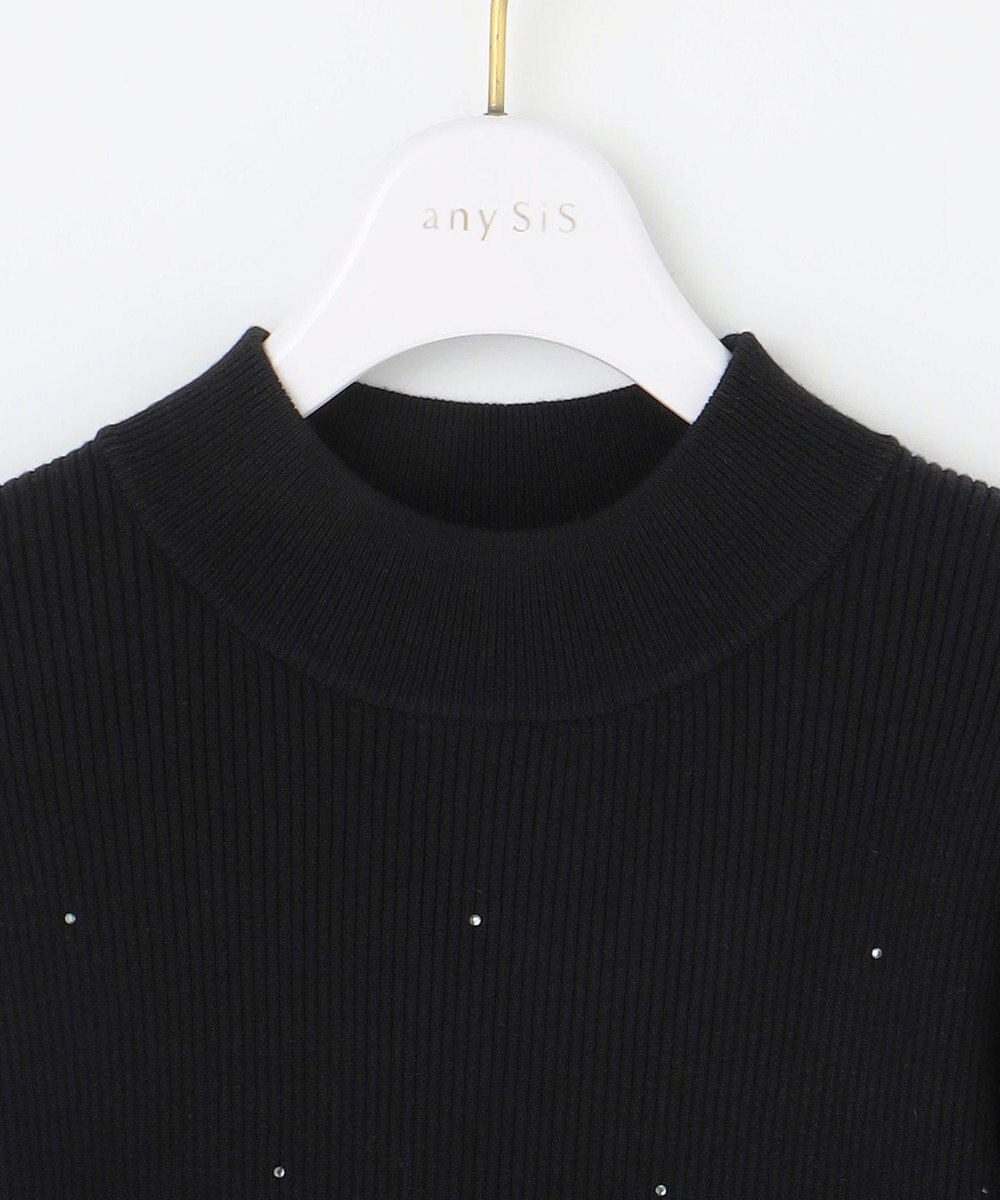 ANY SIS 【洗える】ビジュー プルオーバー 