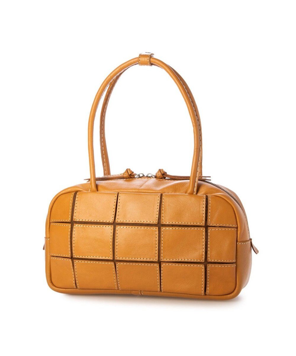 UNBILLION ピークスピーク PEAKS PEAK / 牛革パッチワーク横長ボストン 