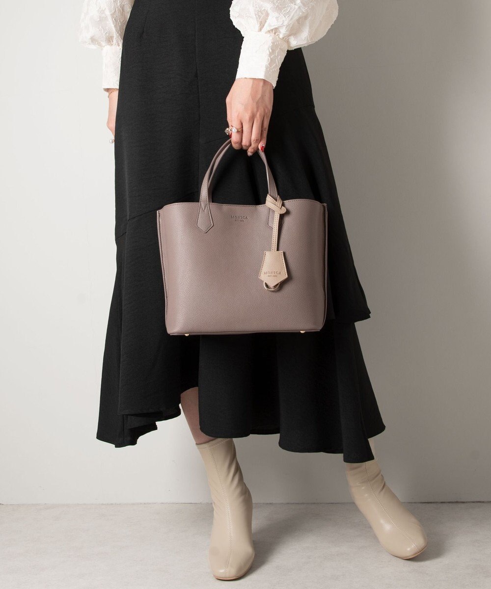 LA BAGAGERIE 【MONICA】バイカラーミディトートバッグ 
