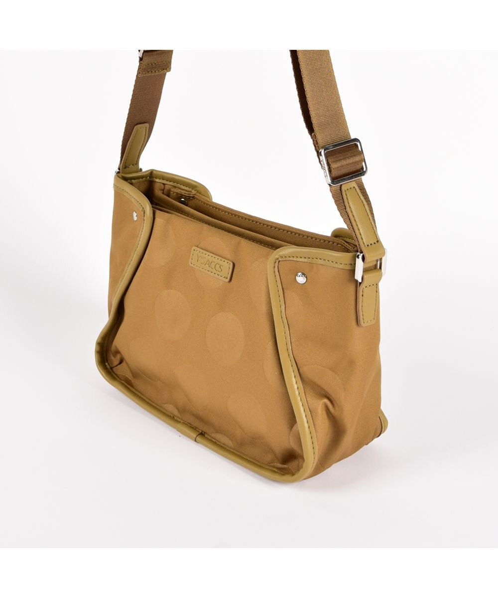 Y'SACCS ヒートエンボス ポルカドットポシェット 