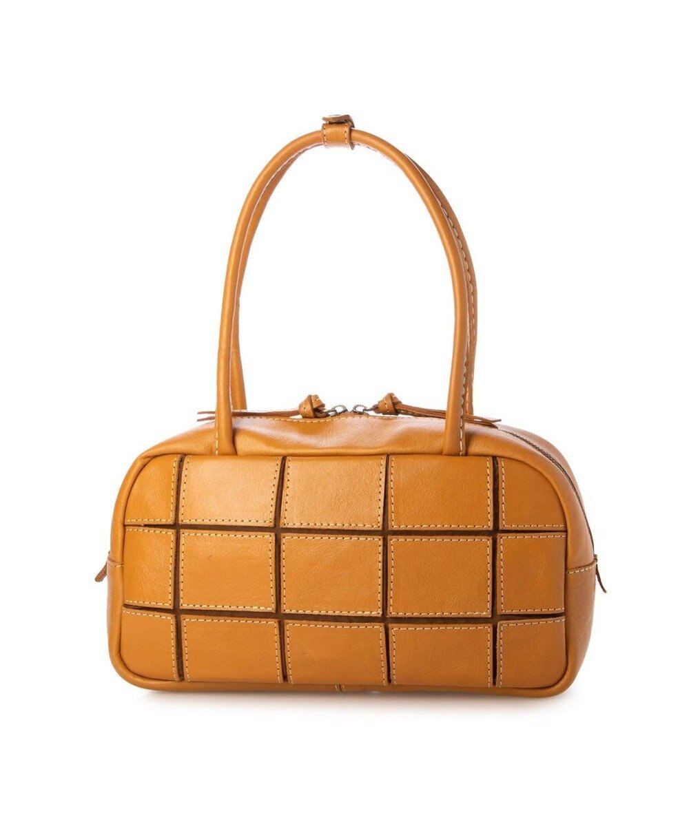 UNBILLION ピークスピーク PEAKS PEAK / 牛革パッチワーク横長ボストン 