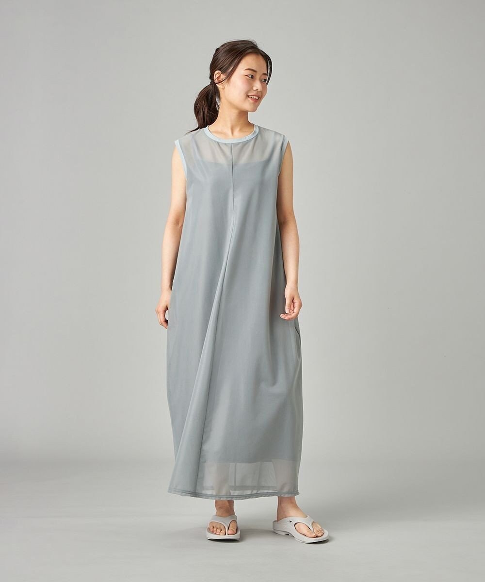 Chacott シアーコクーンワンピース 