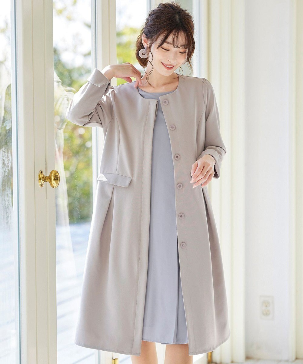 洗える 大人上品なノーカラーaラインコート Tiaclasse L ファッション通販 公式通販 オンワード クローゼット 洗える 大人上品なノーカラーaラインコート Tiaclasse L ファッション通販 公式通販 オンワード クローゼット