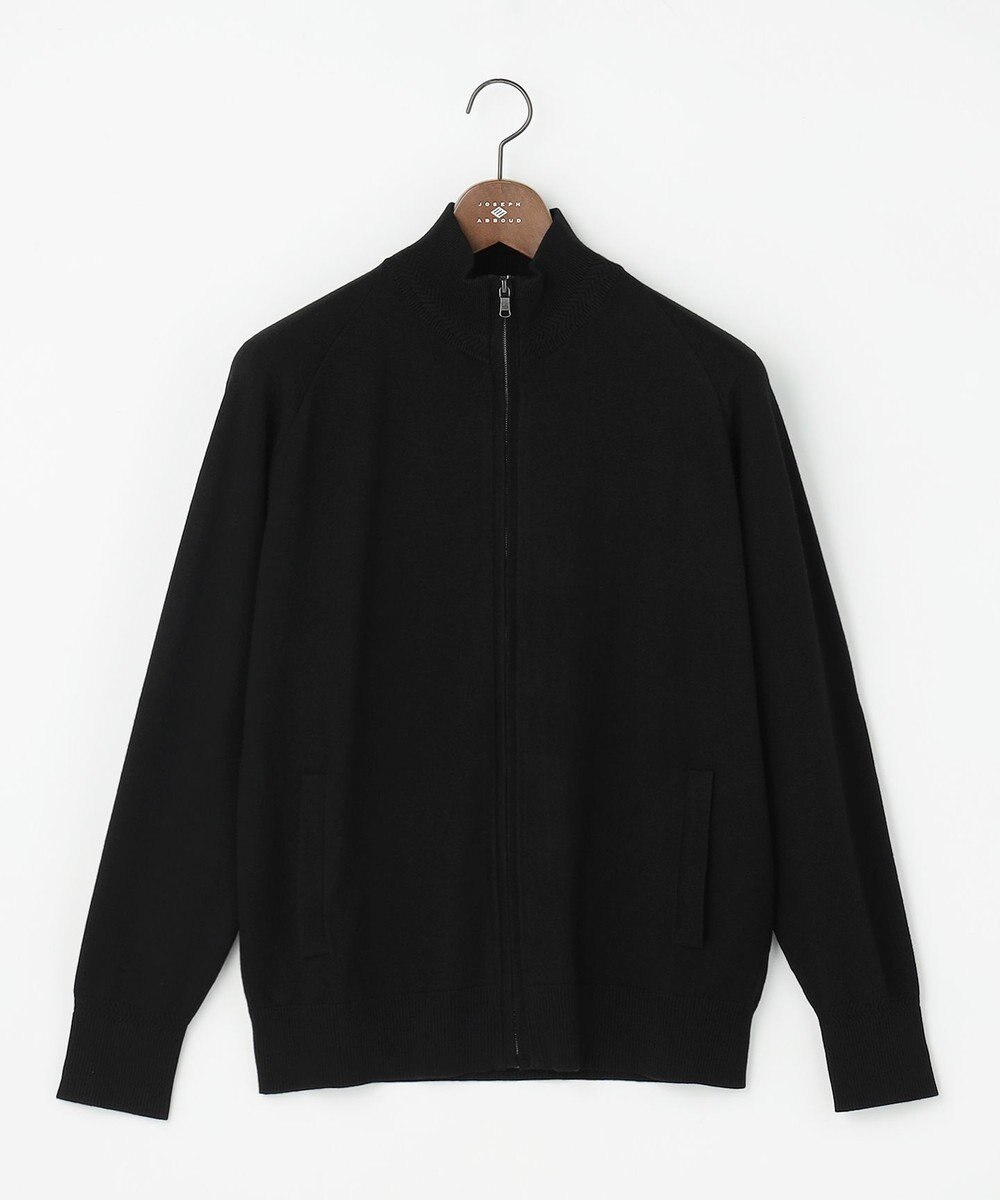 JOSEPH ABBOUD 【チクチクしない/イージーケア/3シーズン対応/サスティナブル】SNOWY  スタンドジップカーディガン 