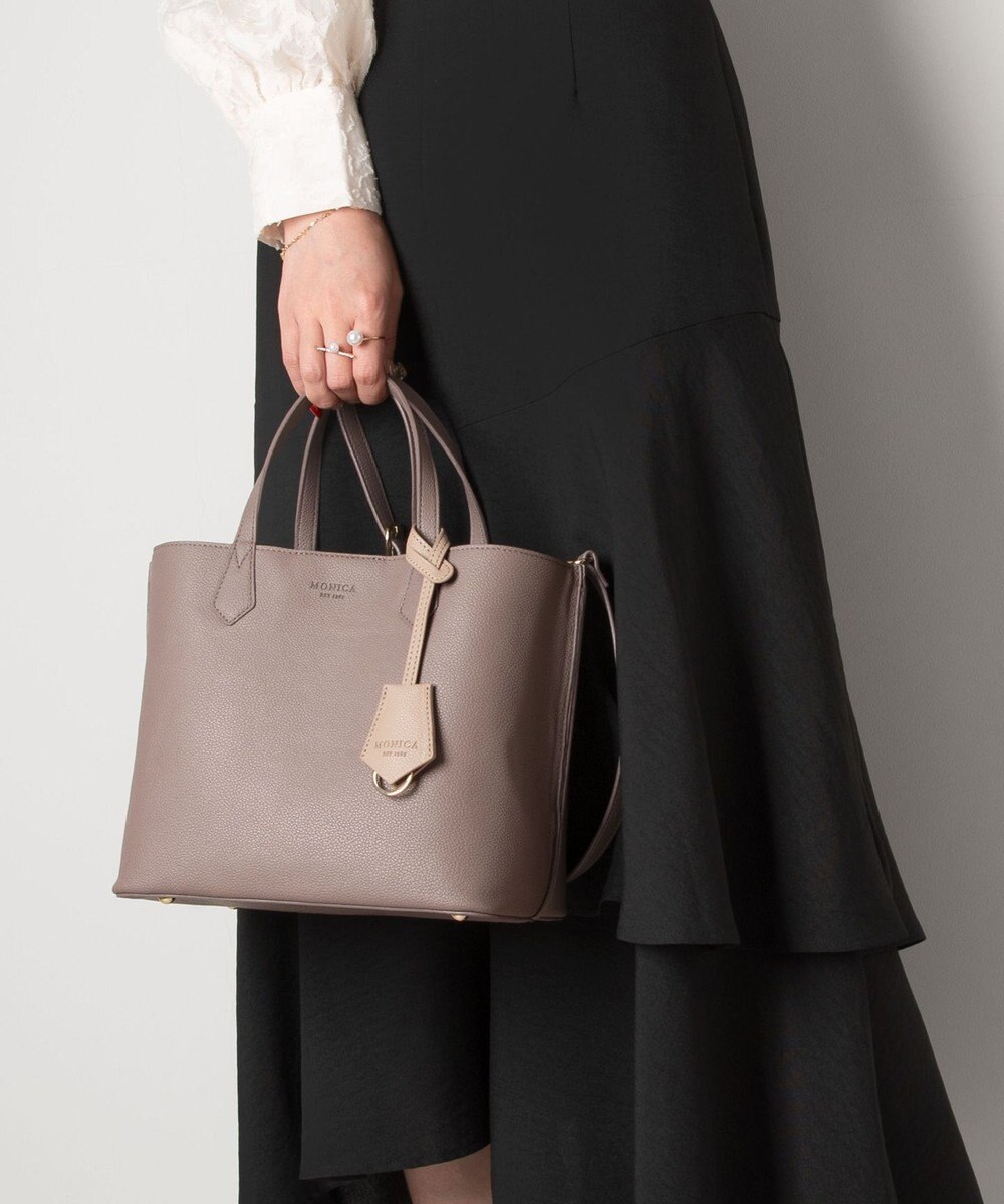 LA BAGAGERIE 【MONICA】バイカラーミディトートバッグ 