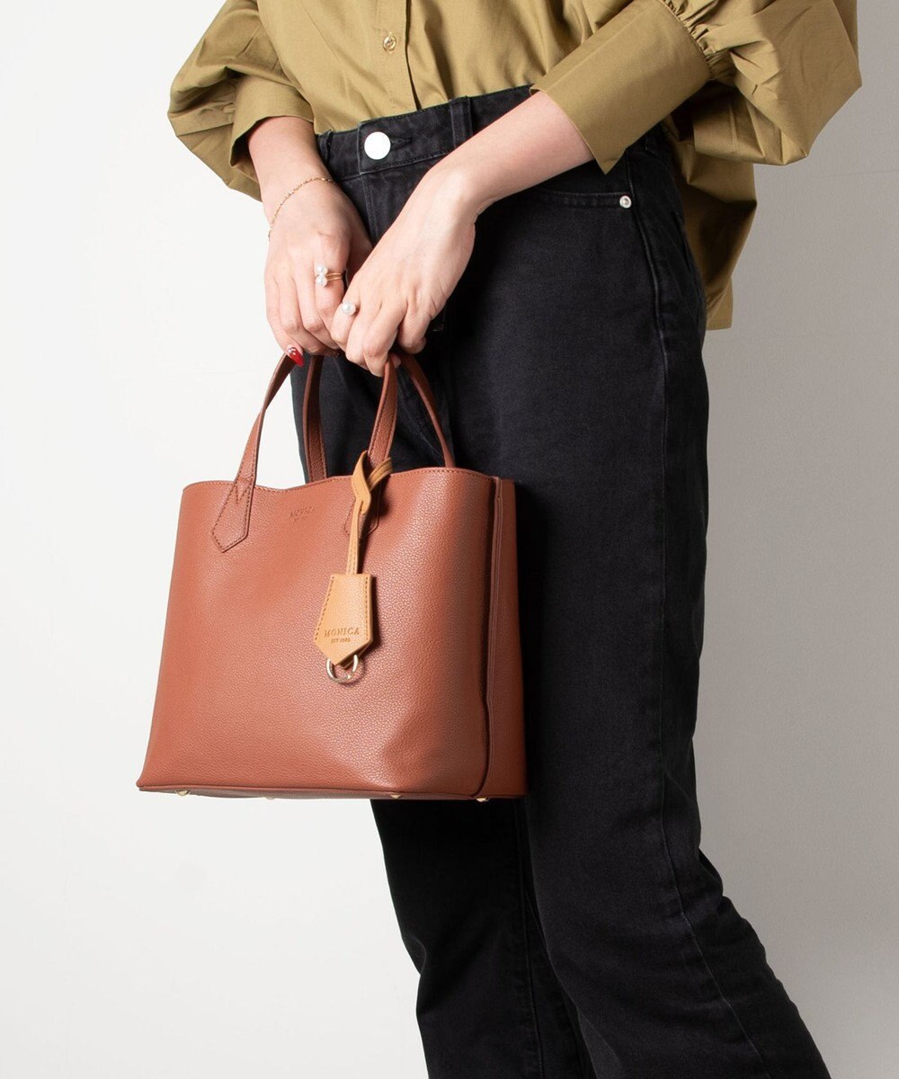 LA BAGAGERIE 【MONICA】バイカラーミディトートバッグ 