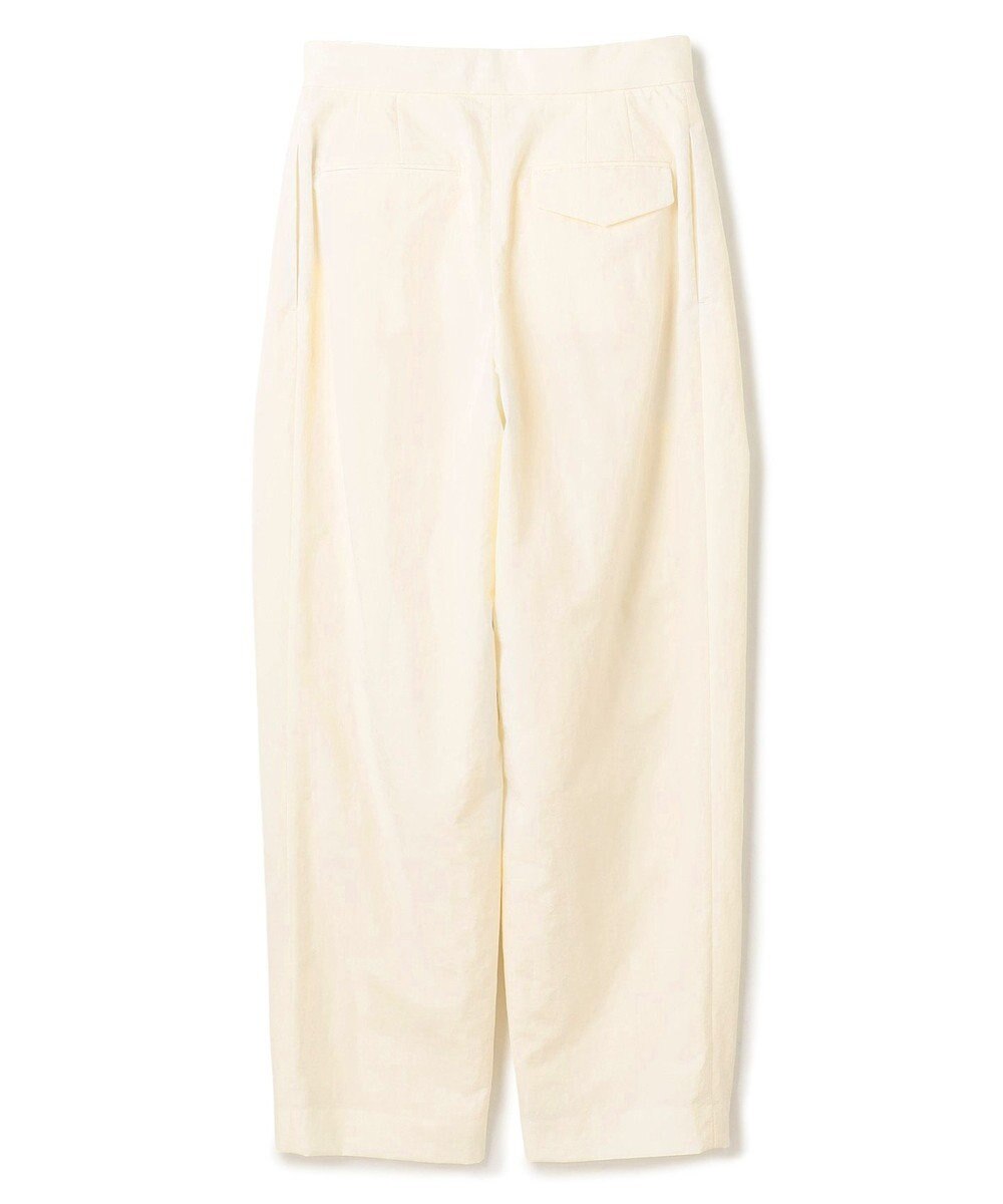BEIGE， 【洗える】CROCUS / カービーシルエットタックパンツ 