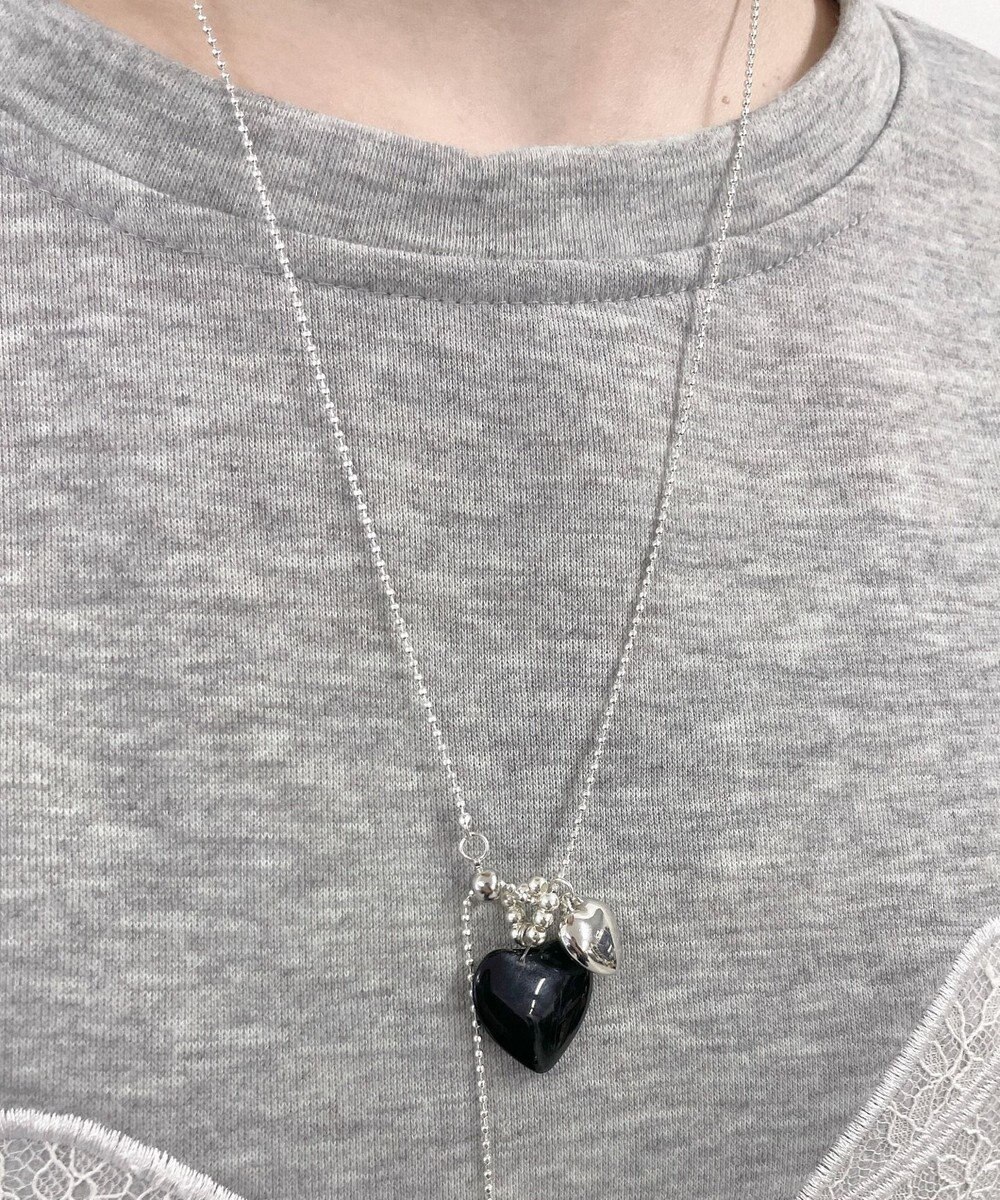 WEGO L2Pクリアハートモチーフネックレス 