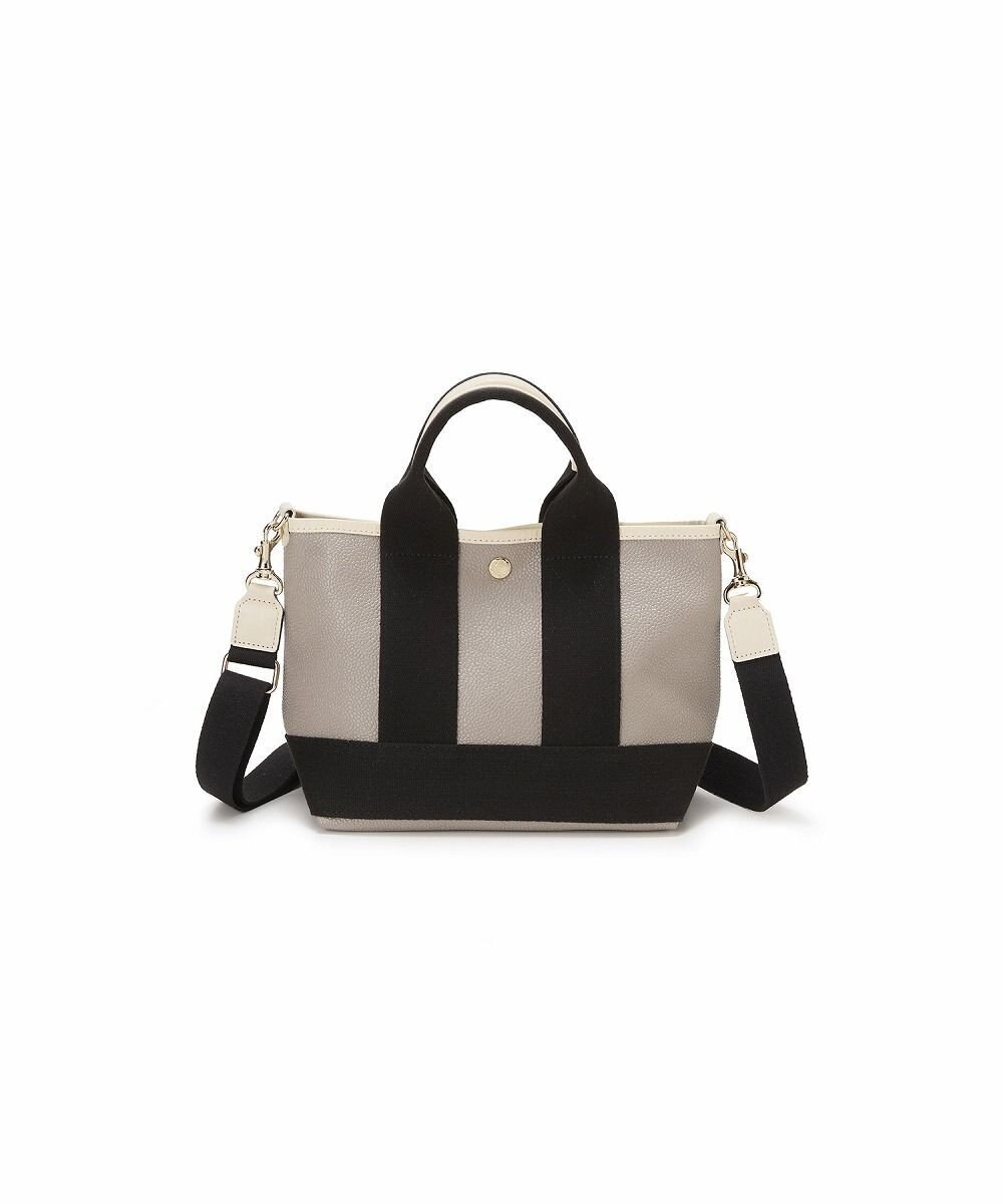 TOPKAPI 【Breath TOPKAPI】スコッチグレイン ネオレザー ミニ トート バッグ ショルダー付き S 