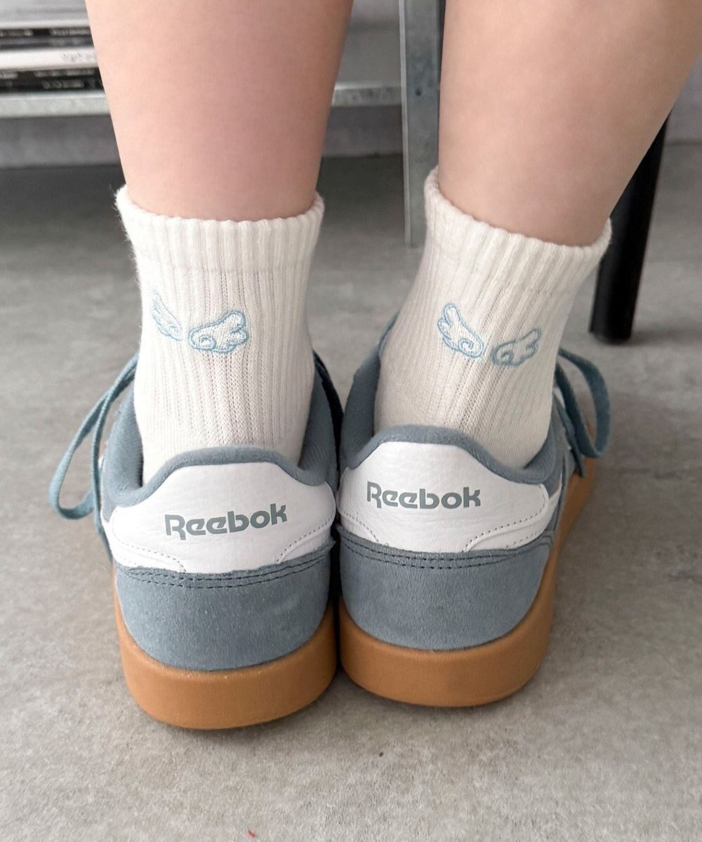 WEGO バック刺繍アンクルパイルソックス 