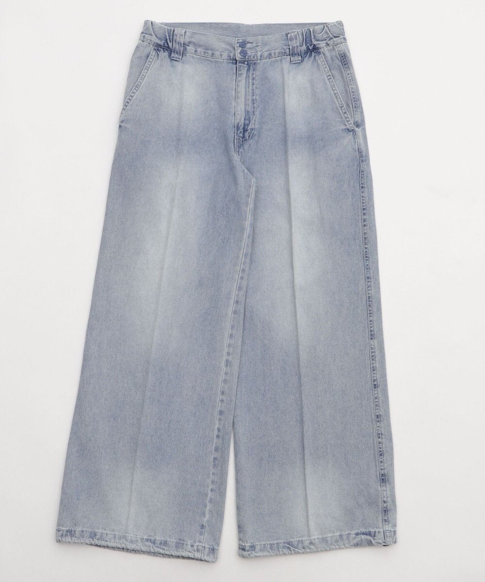 WEGO イージーバギーフレアデニムスラックス 