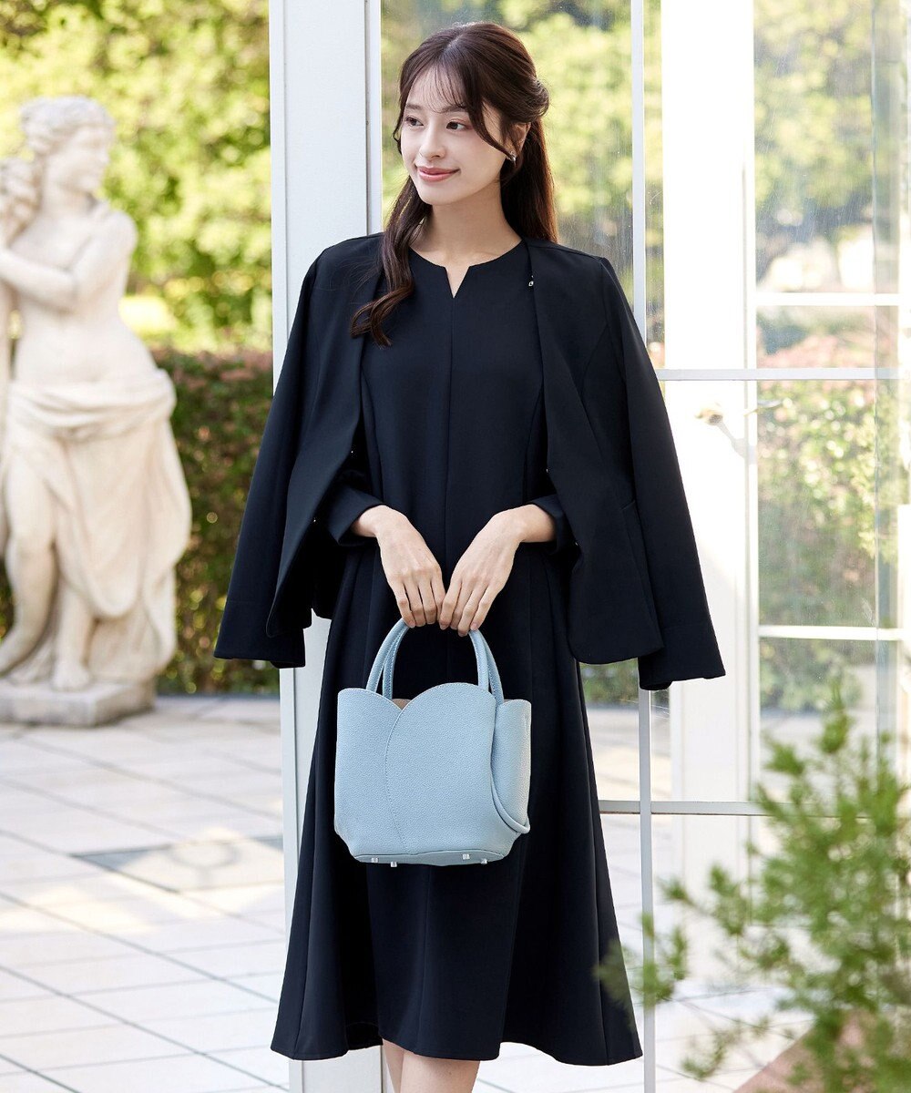 Tiaclasse L 【ストレッチジョーゼット】フレアジャケット 