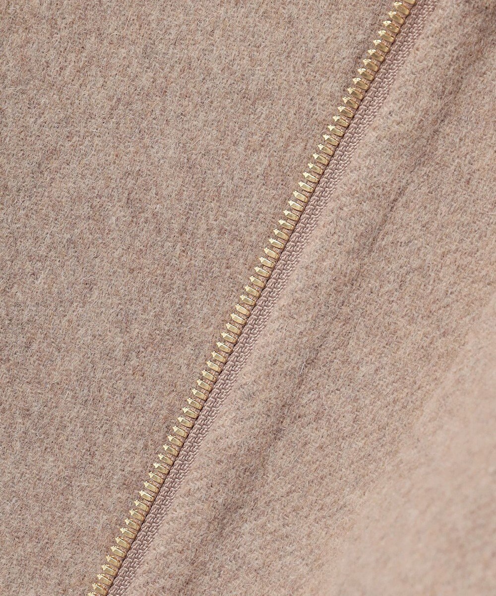 BEIGE， BOW / ウールリバー スタンドカラーコート 
