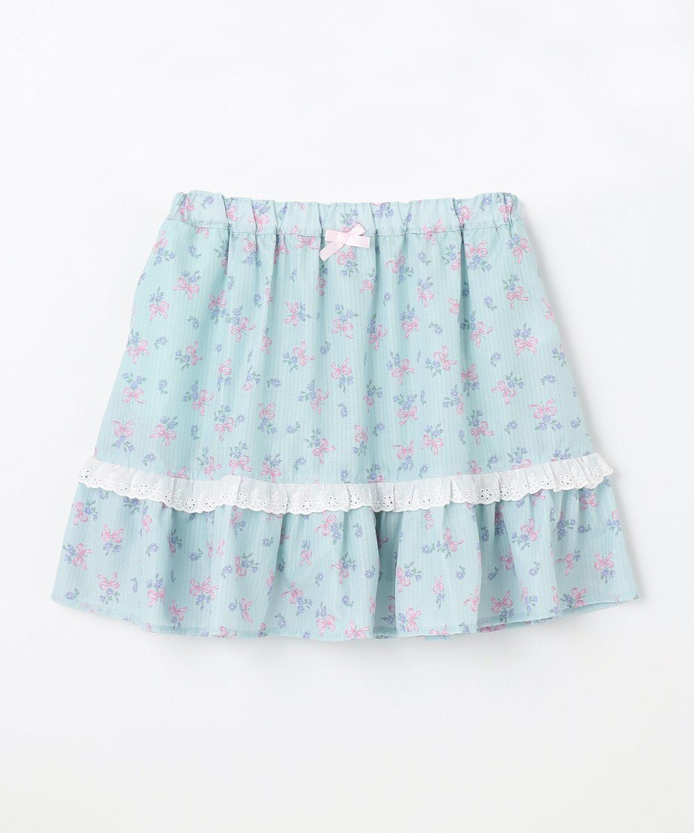 ANY KIDS フラワー×リボン スカパン 