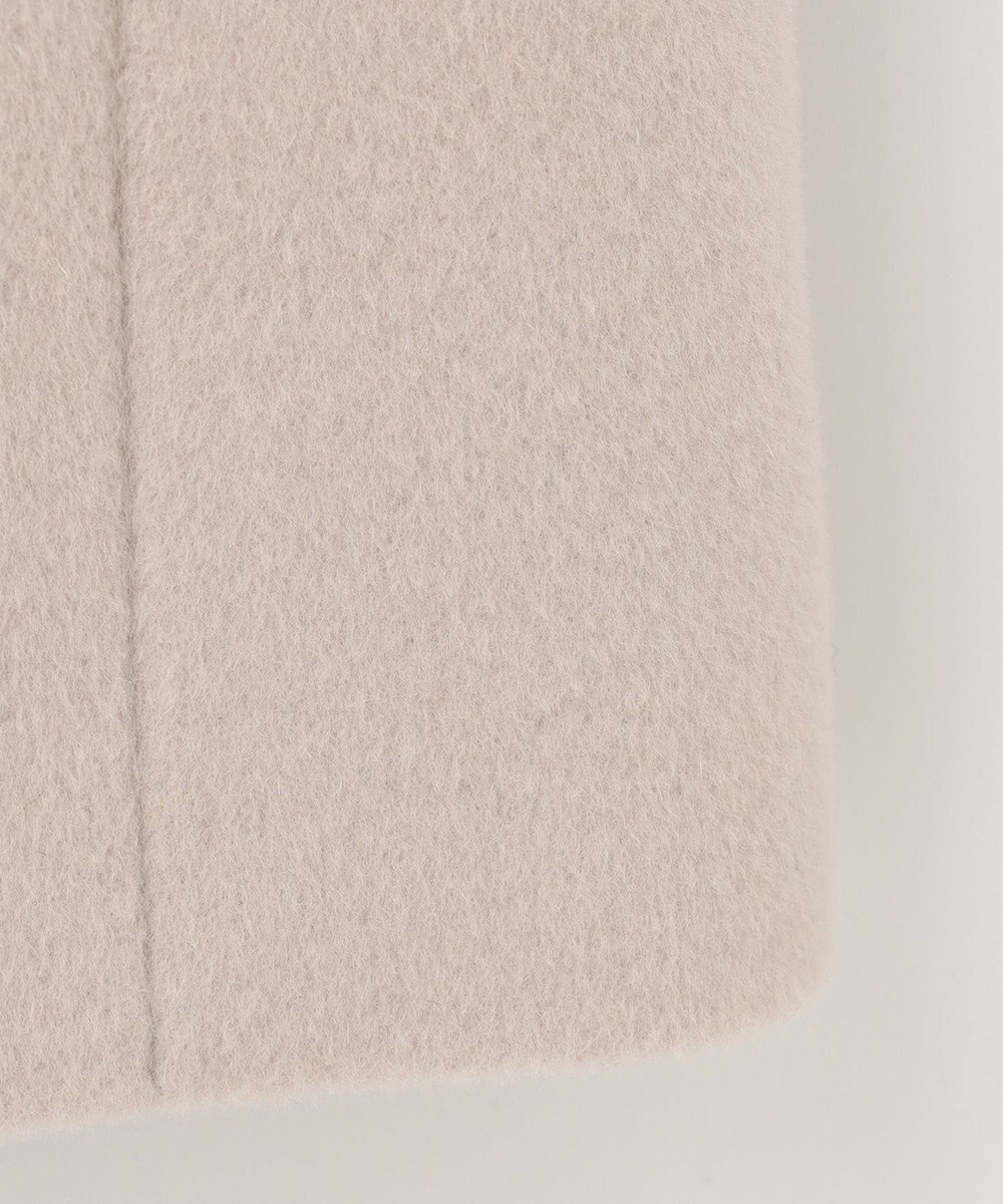 J.PRESS LADIES L アンゴラビーバー ノーカラーコート 