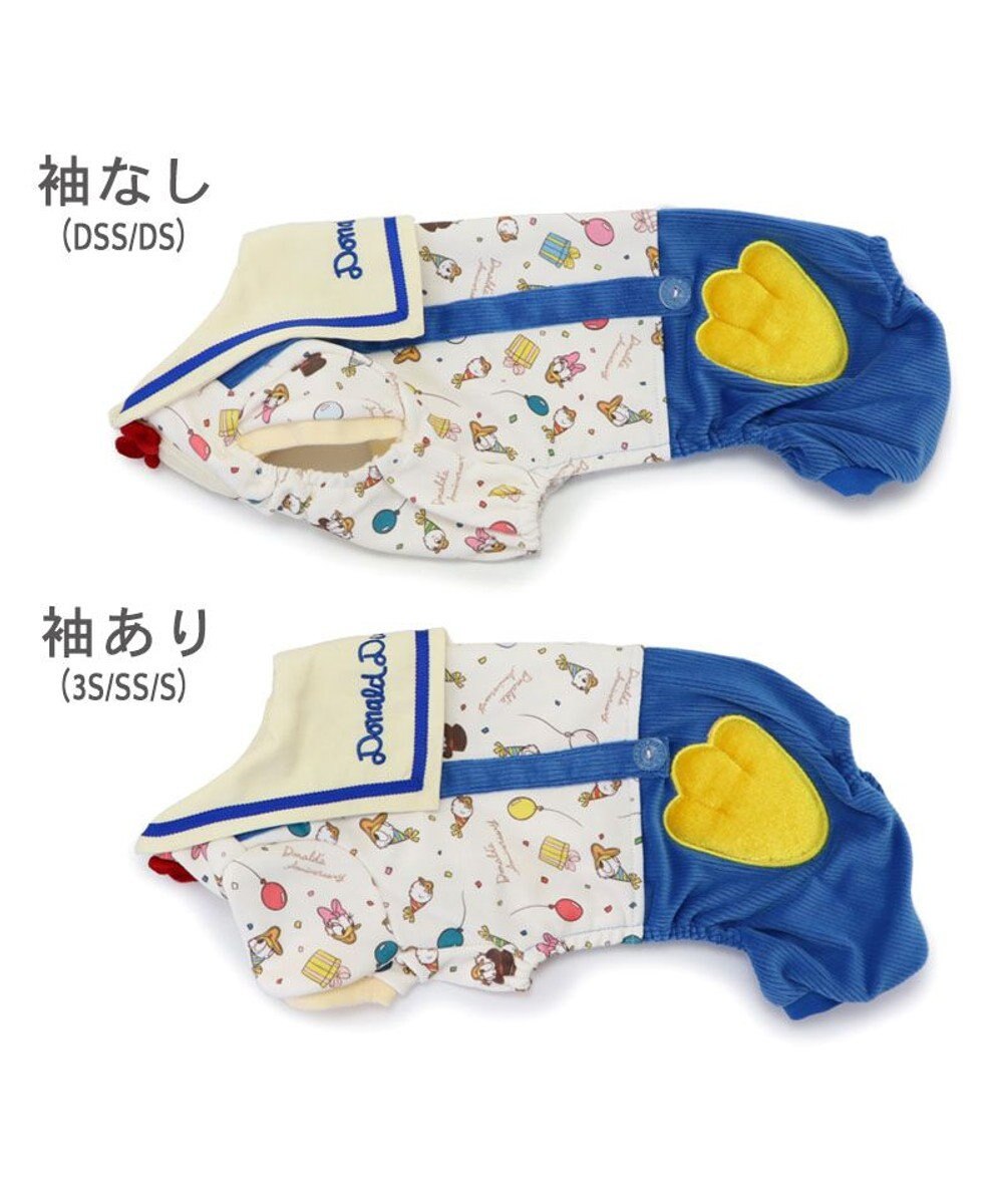 PET PARADISE ディズニー ドナルドダック 90周年 パンツ上下 《パーティ柄》 小型犬 