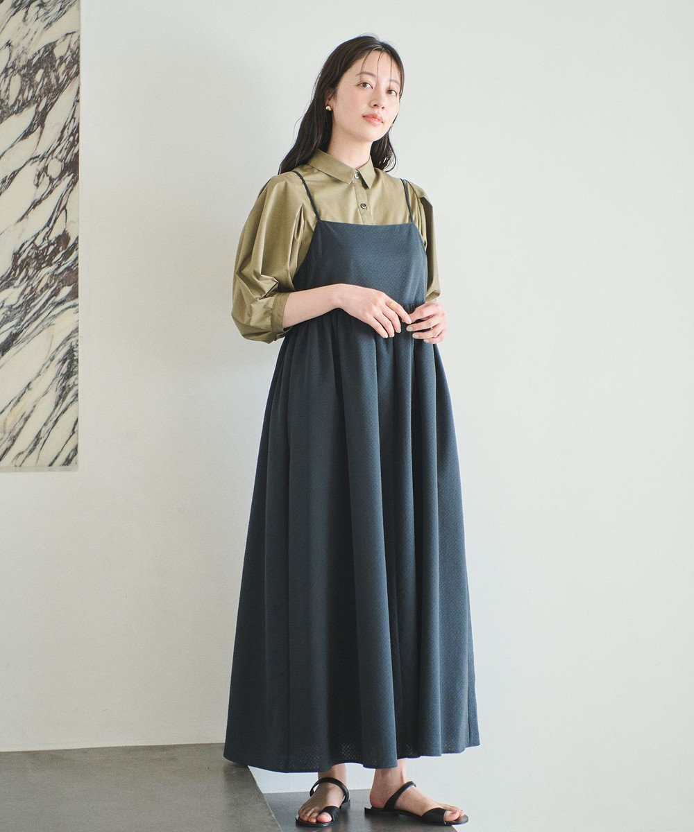 #Newans 【洗える】ボリュームキャミソールドレス 