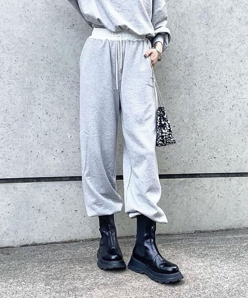 Green Parks ウエスト配色切替スウェットパンツ 