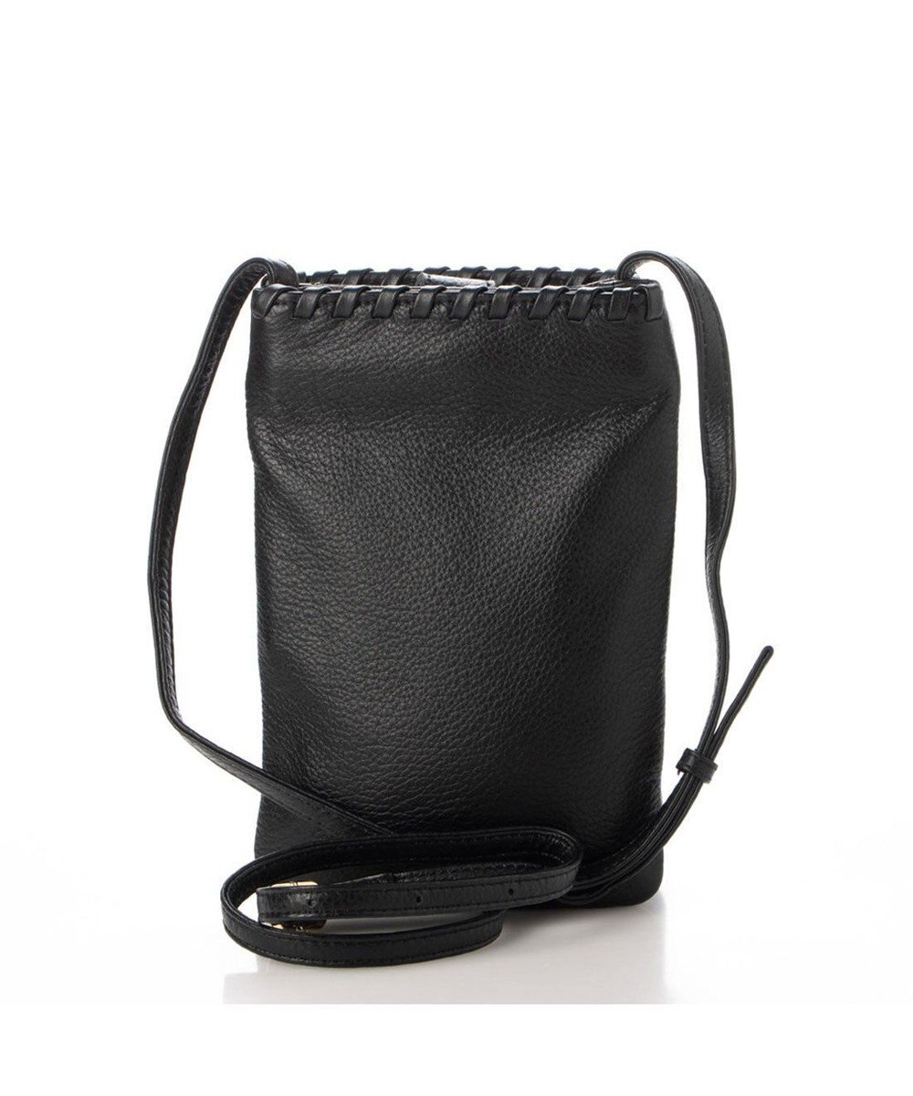 UNBILLION perche 牛革ソフト3層かがりショルダーバッグ 