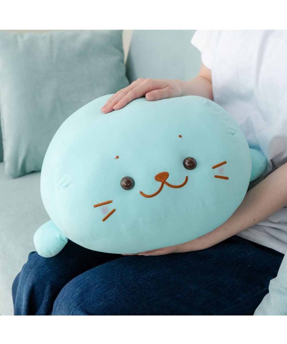 Mother garden しろたん クール抱き枕 55ｃｍ 《ミントブルー》 単品 