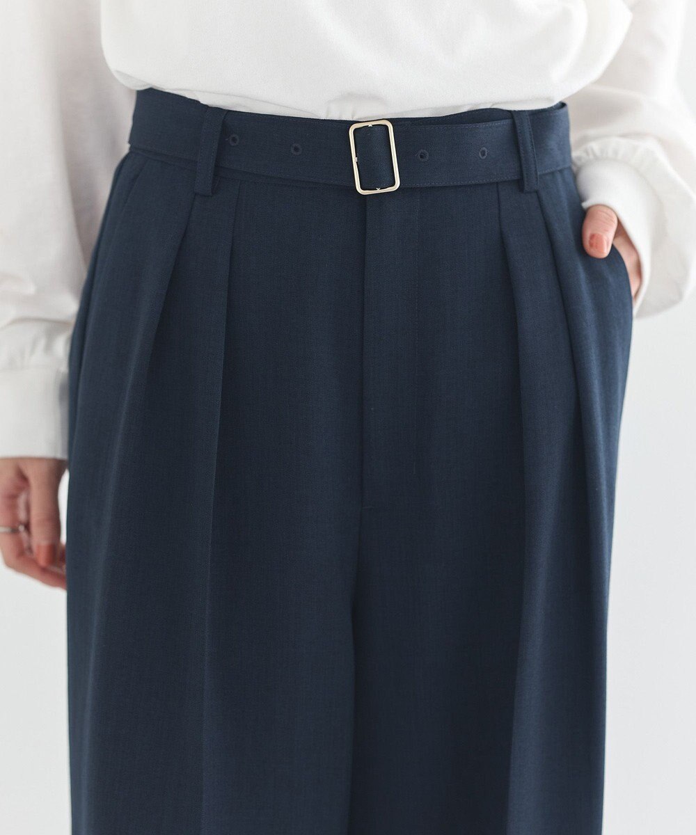 earth music&ecology 【予約】アソートツータックベルトパンツ 