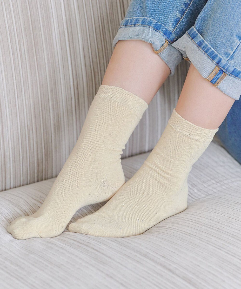 Tiaclasse スパンコールラメソックス 