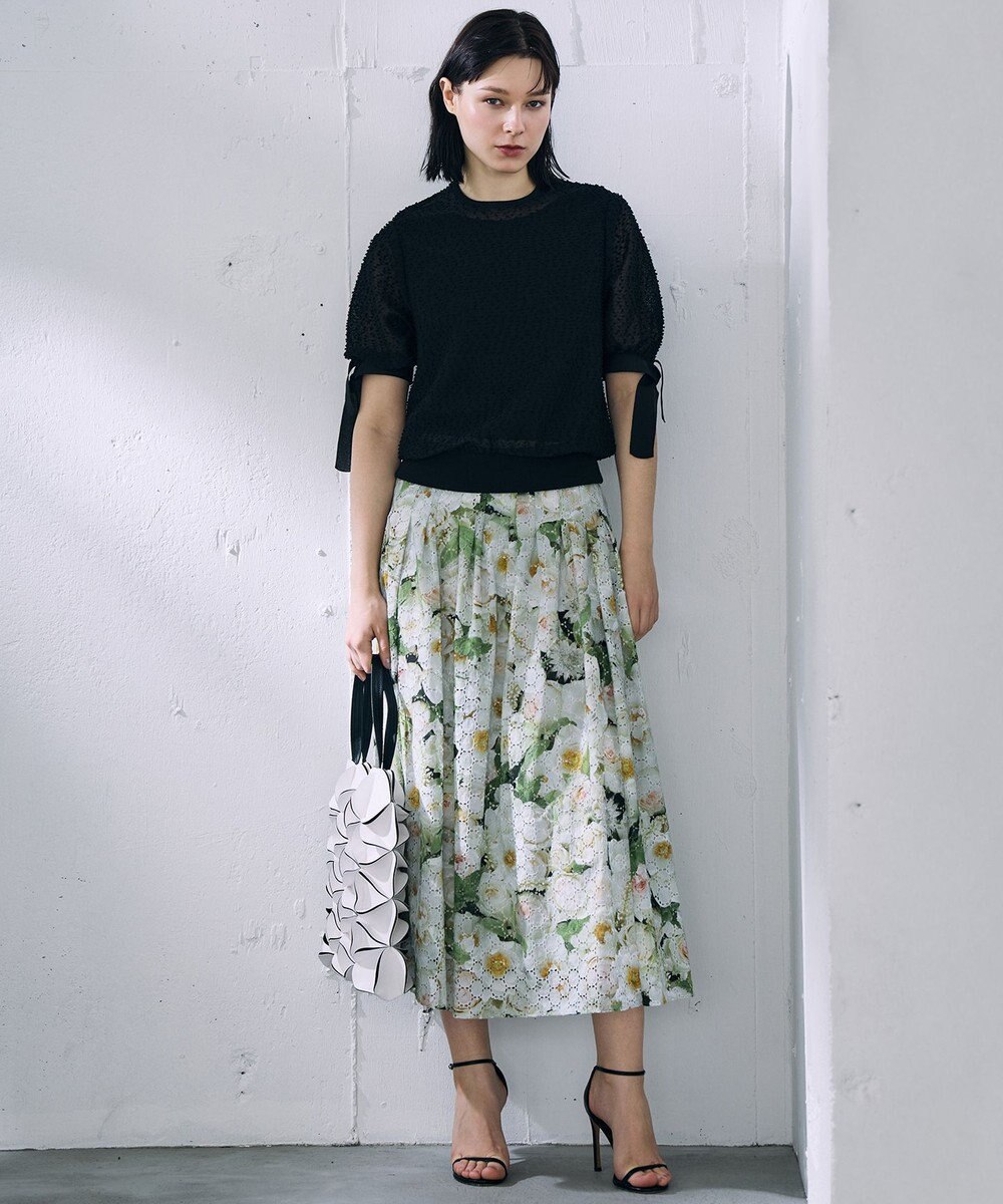 自由区 【カトリエムブーケ】Le bouquet de Laurent ブーケモチーフスカート 