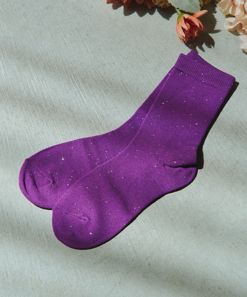 Tiaclasse スパンコールラメソックス 