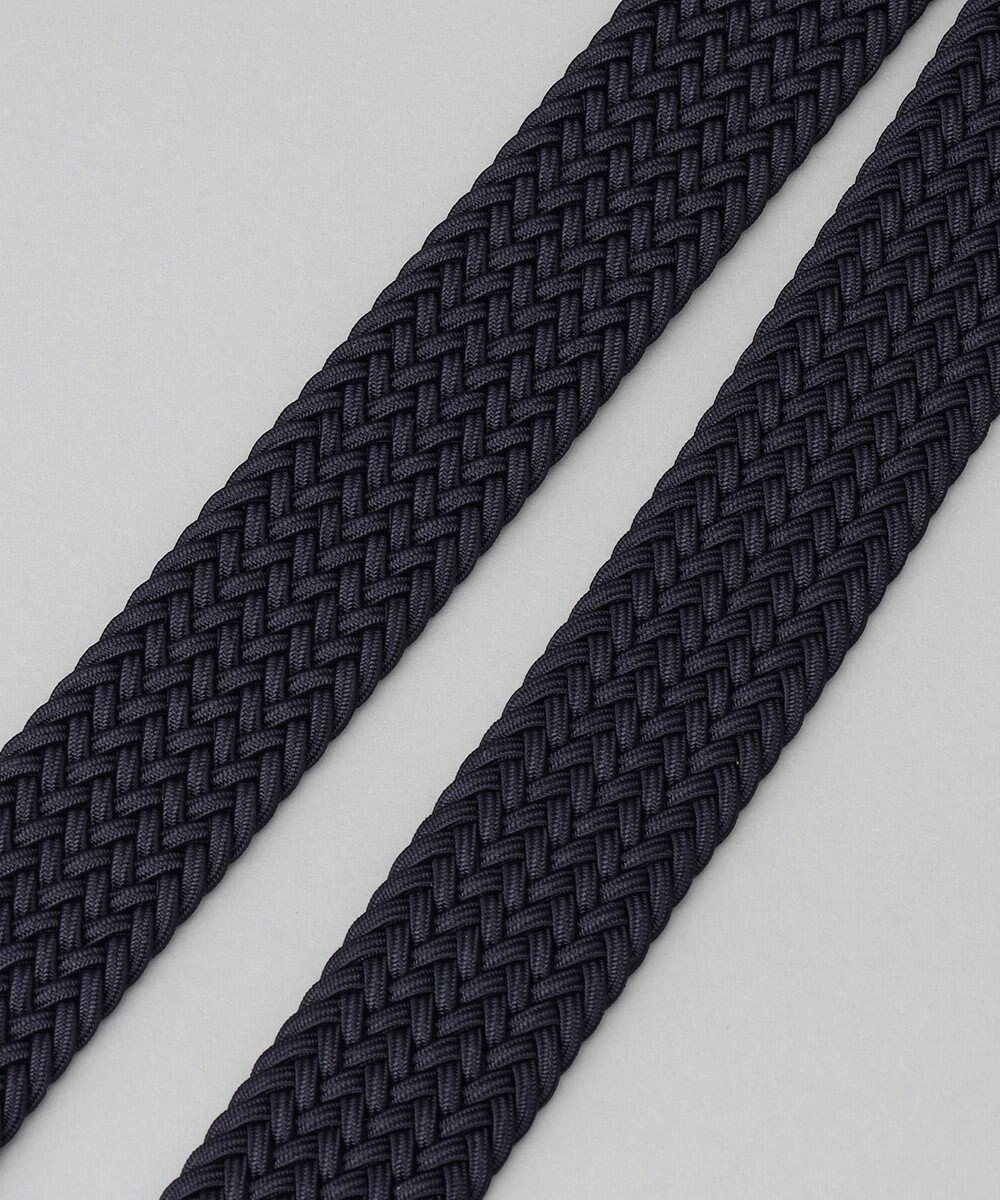 GOTAIRIKU 【ビジカジ兼用】ゴムメッシュ レザーコンビベルト 