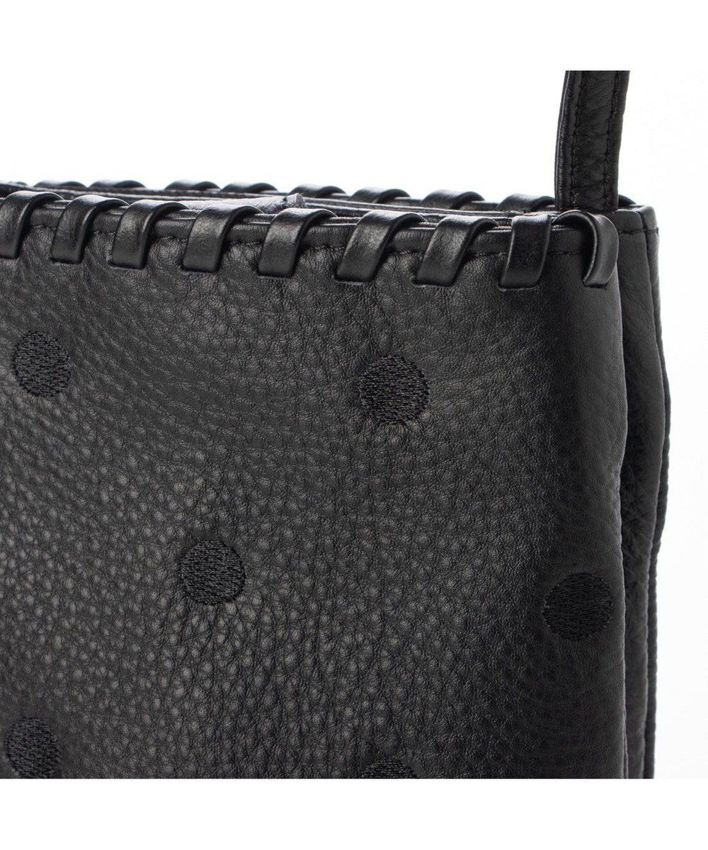 UNBILLION perche 牛革ソフト3層かがりショルダーバッグ 