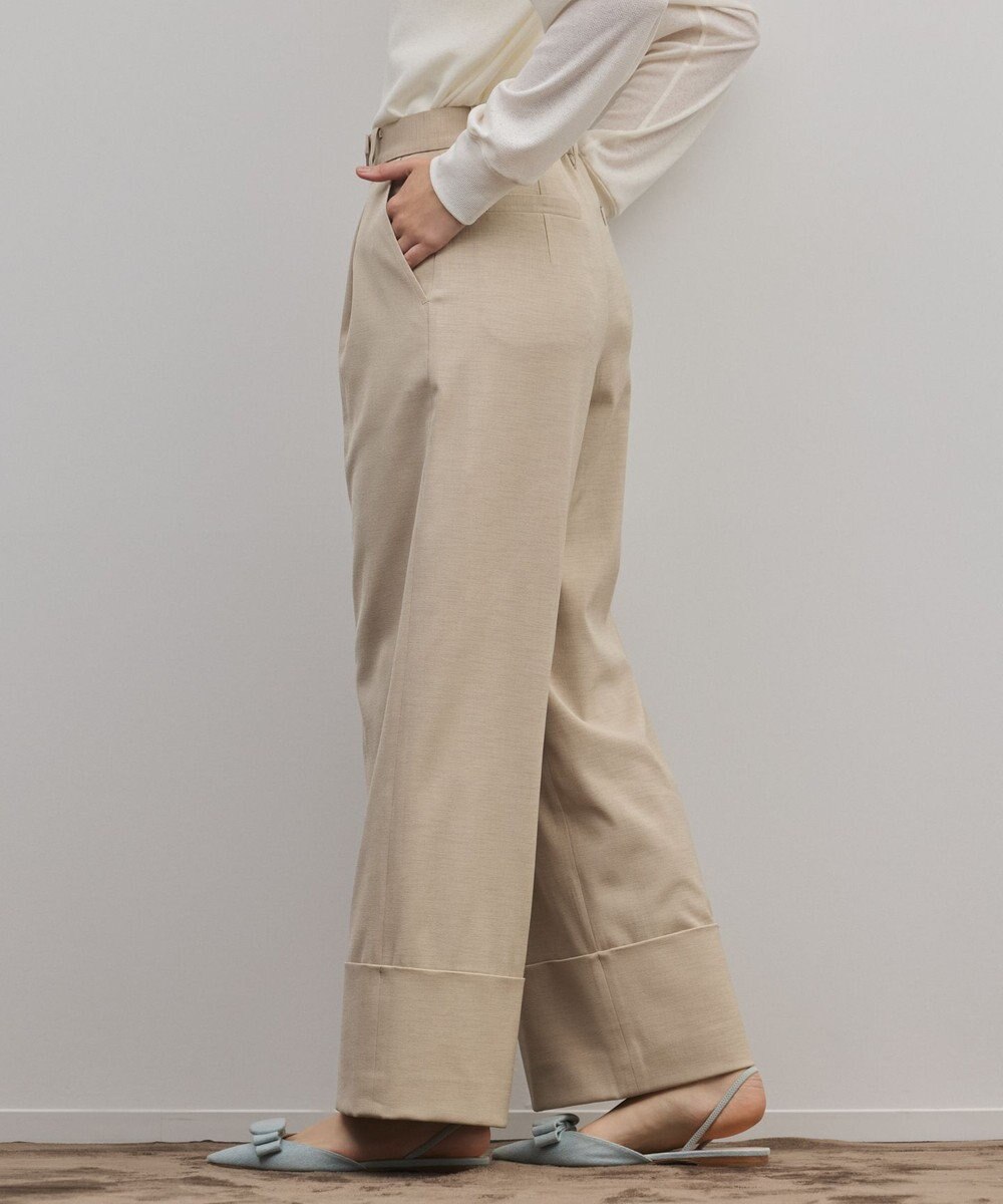 GRACE CONTINENTAL ロールアップワイドパンツ 