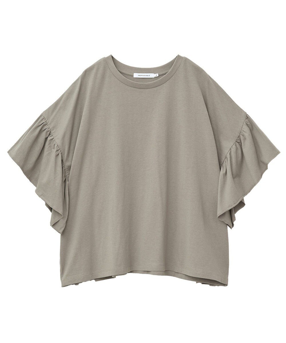 AMERICAN HOLIC バックフリル半袖プルオーバー 